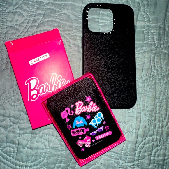 Casetify Accessories - Castify Barbie MagSafe Card holder & Castify iPhone 14 Pro case included